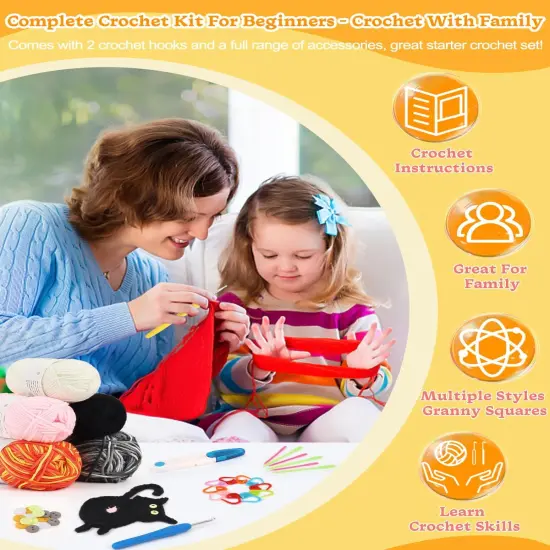 Cat Coasters Crochet Kit {3}