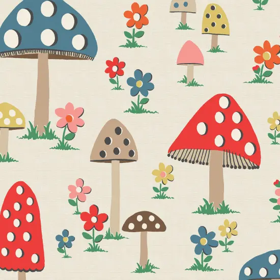 Cath Kidston Mushrooms Multi Wallpaper {4}