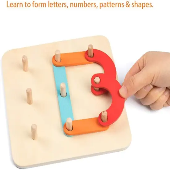 Wooden Letter Number Construction Puzzle {3}