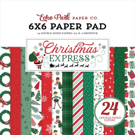 Echo Park Double-Sided Paper Pad 6"X6"-Christmas Express {1}