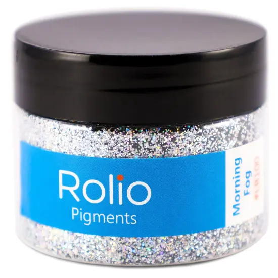 Rolio - 1 Jar Vibrant Holographic Glitter (Morning Fog) - 1 oz {1}