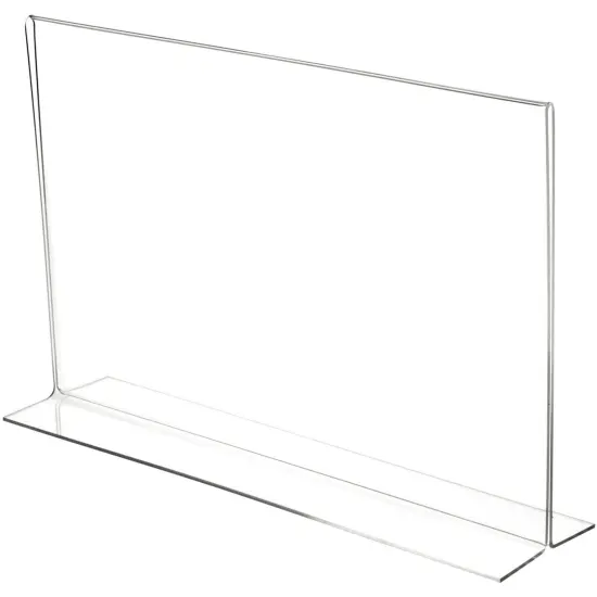 Plymor Clear Acrylic Sign Display / Literature Holder (Bottom-Load), 17" W x 11" H {2}