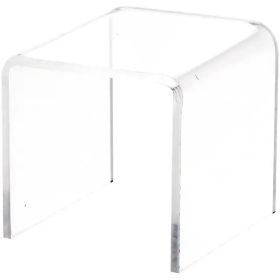 Plymor Clear Acrylic Square Display Riser, 2" H x 2" W x 2" D (3/32" thick) {2}