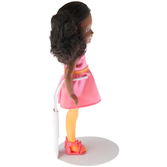 Plymor DSP-25W White Adjustable Action Figure Stand, fits 4.5, 5, and 5.5 inch Action Figures, Waist is 1" - 1.5" wide, 3" - 3.5" around {5}