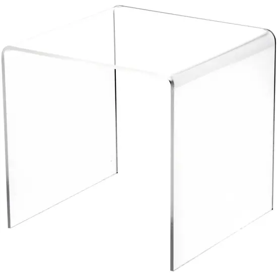 Plymor Clear Acrylic Square Display Riser, 6" H x 6" W x 6" D (1/8" thick) {2}