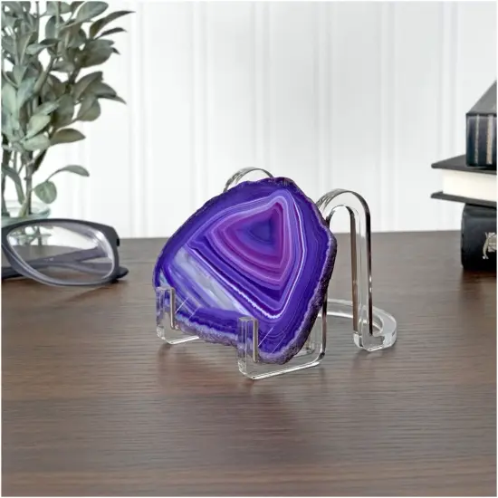 Plymor Clear Acrylic Ribbon-Style Display Easel, 3.75" H x 3.875" W x 5" D {3}