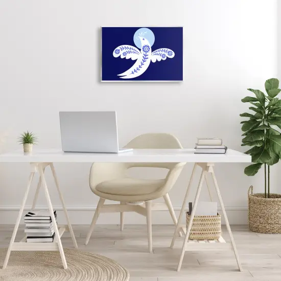 Stupell Industries Peace Dove with Folk Florals Wall Plaque Design by Hannah Moren {2}