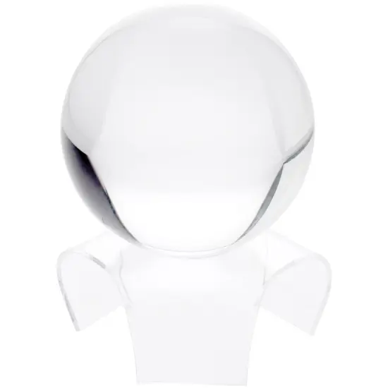 Plymor Clear Acrylic Display Riser for Spheres, 1.625" H x 4.5" W x 4.5" D {3}