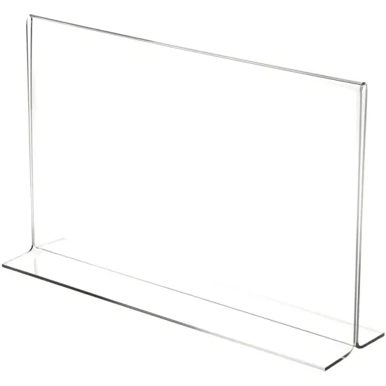 Plymor Clear Acrylic Sign Display / Literature Holder (Bottom-Load), 14" W x 8.5" H {2}