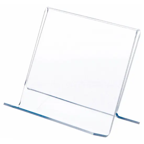 Plymor Clear Acrylic Single CD Case Display Easel, 6" W x 3" D x 4.5" H {2}