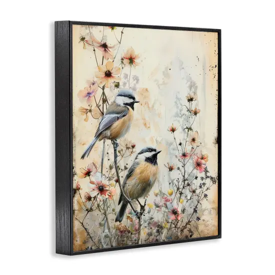 Stupell Industries Sparrows Perched on Florals Framed Giclee Design by Arlington Prints {3}