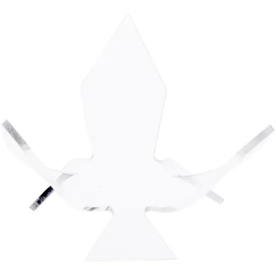 Plymor Clear Acrylic Ball or Sphere Flower Petal Display Holder Stand, 2.5" H x 4" W x 4" D {2}