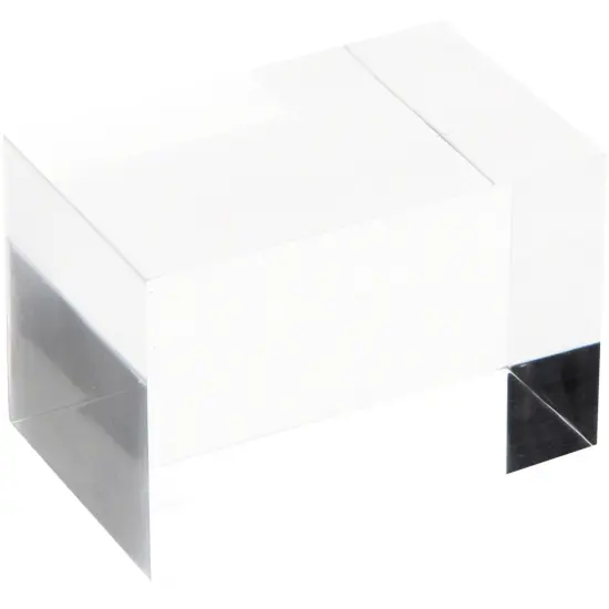 Plymor Clear Polished Acrylic Rectangular Display Block, 2" H x 2" W x 3" D {2}