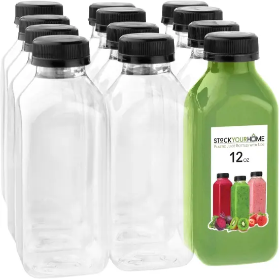 12 oz Juice Bottles with Caps for Juicing (12 pack) {1}