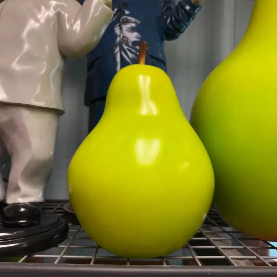 Small Green Pear Over Sized Statue {4}