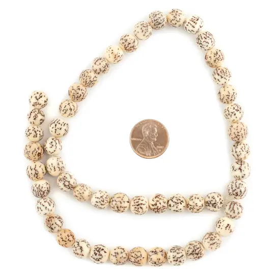 The Bead Chest Cream Natural Round Seed Beads (8mm) {2}