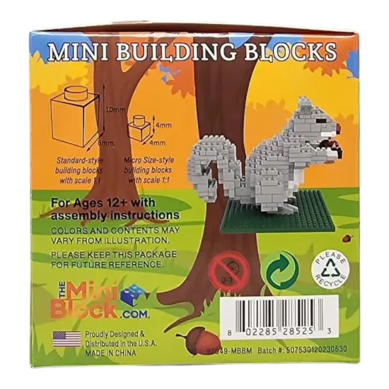 Mini Building Blocks - Gray Squirrel {4}