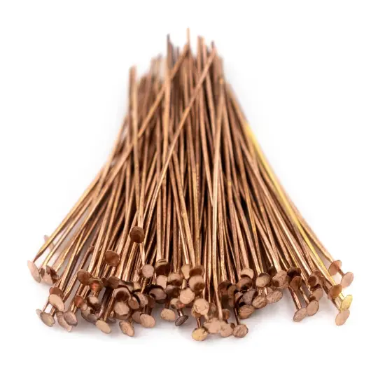 The Bead Chest Copper 21 Gauge 1.5 Inch Head Pins (Approx 100 pieces) {3}