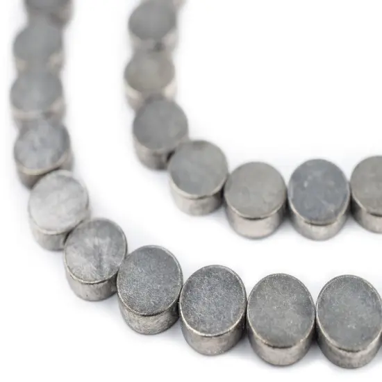 The Bead Chest Circular Disk Silver Beads (10mm) {1}