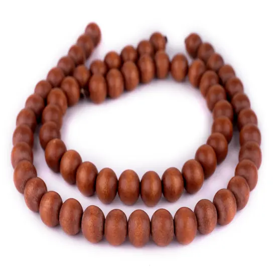 The Bead Chest Natural 14mm Wooden Beads in Brown - Light for Jewelry Making &ndash; Round Loose Wood Spacer Beads I Approximately 30 Beads {3}