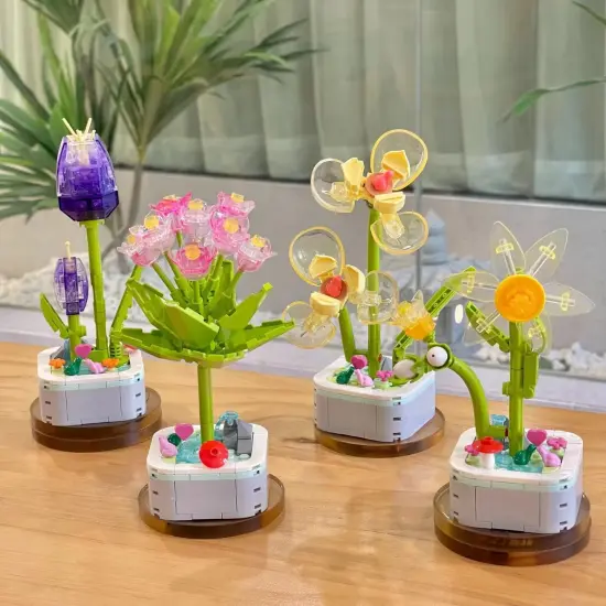 Song Meilan Building Brick Potted Flower F07M9-10(103)-I7 {5}