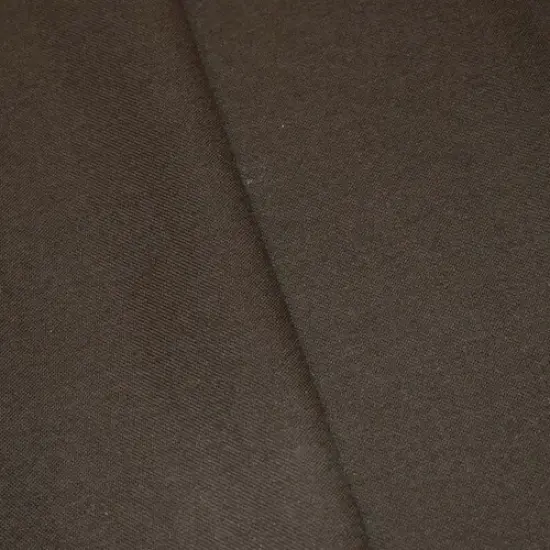 Carob Brown Wool Blend Sateen-like Woven Decorating Fabric By the Yard {1}