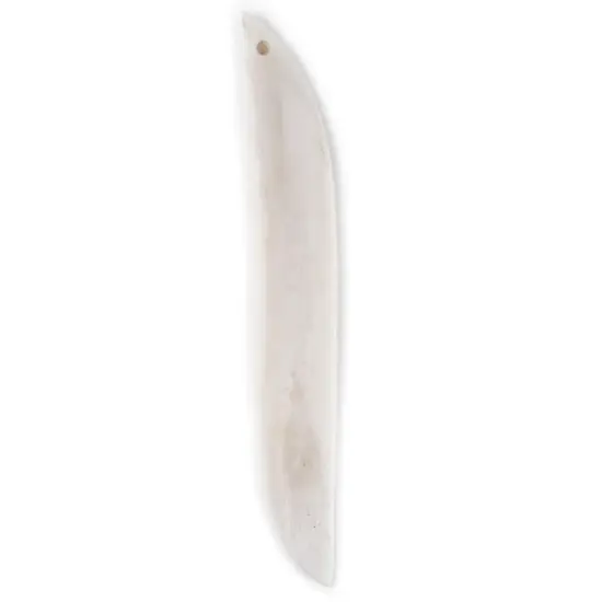 The Bead Chest Wing-Shaped White Bone Pendant (110mm) {1}