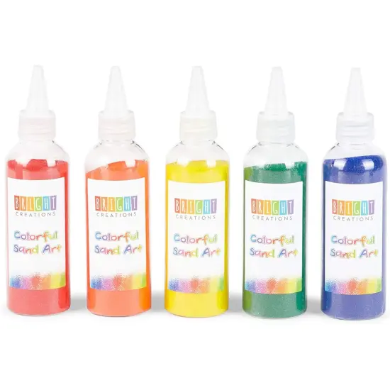 Bright Creations Colored Sand Bottles, Rainbow Colors (0.33 lb, 10 Pack) Multicolor {7}