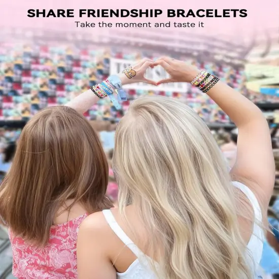 1400 PCS Letter Beads, 28 Styles Friendship Bracelets Assorted Alphabet Preppy Jewelry Making Kit with Case {2}