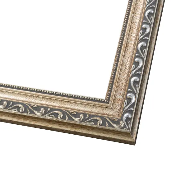 Deco Silver Picture Frame - UV Acrylic, Backing Board, Hanging Hardware Included {2}