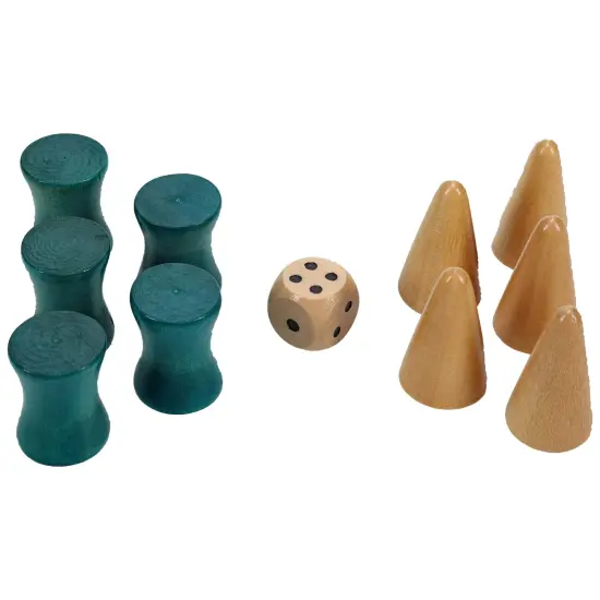 WE Games Replacement Wooden Game Pieces for Senet Board Game {3}