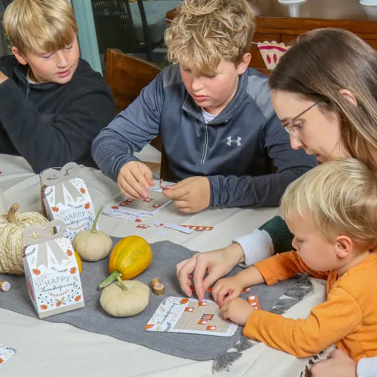 Big Dot of Happiness Happy Thanksgiving - Bingo Cards and Markers - Fall Harvest Party Bingo Game - Set of 18 {5}