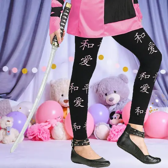 Girls Dragon Ninja Costume Halloween Party Outfit {4}