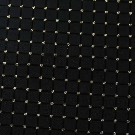 Glitter Diamond Mesh Nylon Spandex Mesh Silver Black {3}
