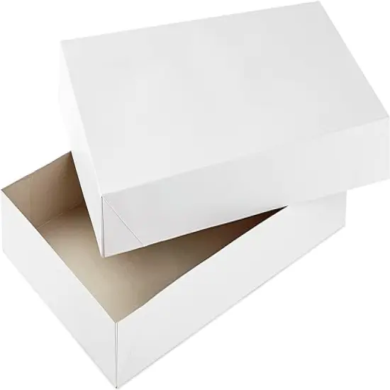 XLarge Gift Boxes with Lids (12 Robe Boxes, White) for Birthdays, Graduations, Christmas, Weddings, Bridal Showers {4}