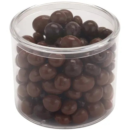 Pioneer Plastics 283C Clear Round Plastic Container, 4.0625" W x 3.4375" H {5}