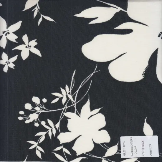 DTY Floral Print Fabric Soft Lightweight & Flowy Stretch Knit, 58/60" Wide PINK {4}