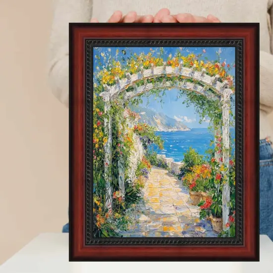 Certificate Mahogany With Rope Picture Frame 11x15 frame {2}