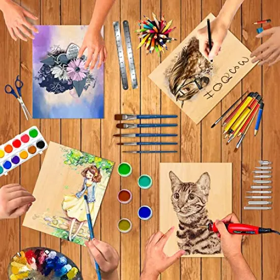 PlankKers Basswood Sheets 12"x8"x1/16 (6 Pack)- Thin Balsa Wood Sheets for Craft, Laser, Wood Burning, DIY Projects- Unfinished Plywood Sheets with Smooth Surfaces Can Be Cut and Painted to Any Shape {2}