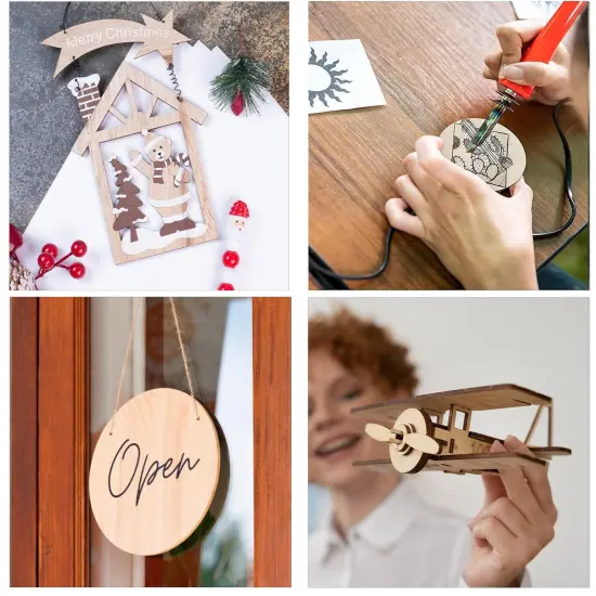 12 Pack Basswood Sheets 12x8 x 1/13 Inch Thin Plywood Balsa Wood Sheets Unfinished Wood Boards Balsa Wood Sheets for Crafts Laser Cutting Wood Burning and Drawing (12 x 8 inch) {4}