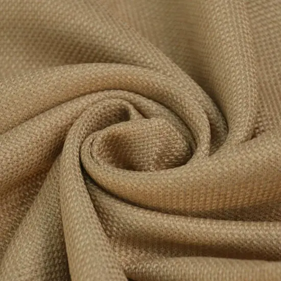 Imitation Burlap Fabric Natural Color Polyester Washable 58" Wide {3}