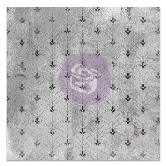 Magnolia Rouge Collection 12x12 Sheet - Pretty Tiles - 10 sheet 12"x12", w foil details {3}