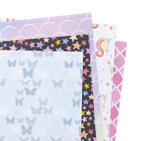 Colorbok 68lb Designer Single-Sided Paper 12"X12" 50/Pkg-Fairy Tale, 25 Designs/2 Each {6}