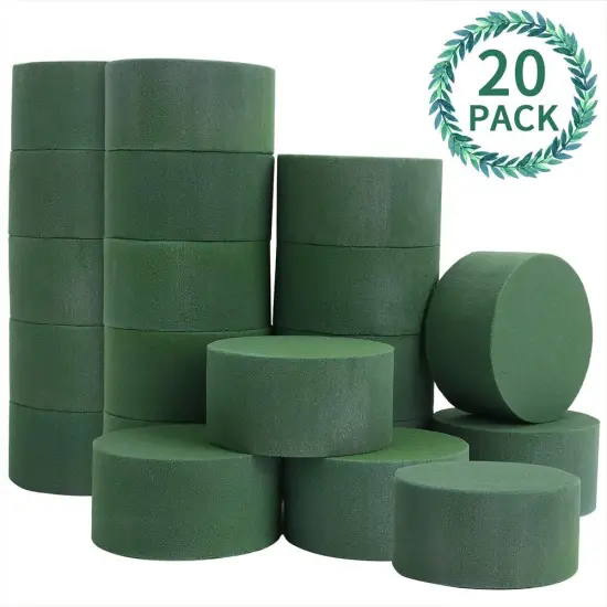 20PCS 3'' Wet Round Floral Foam Bricks {4}