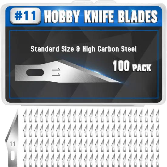 100 PCS Exacto Knife Blades, SK5 Carbon Steel {1}