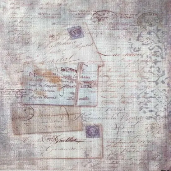 Nostalgic Notes Designer Printed AIDA Fabric. Canvas for embroidery with an applied backgroundKF-1272A {1}