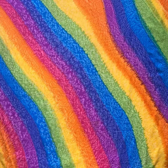 Rainbow Color Polyester Sarong Fabric 72" L x 45" W {2}