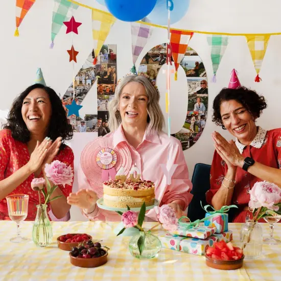 Birthday Balloons with Colorful Stars Hanging {5}