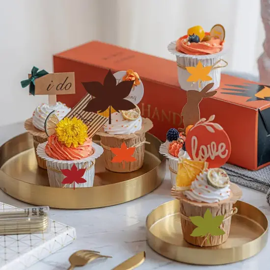 500 Pcs Fall Maple Leaf -Colorful {3}