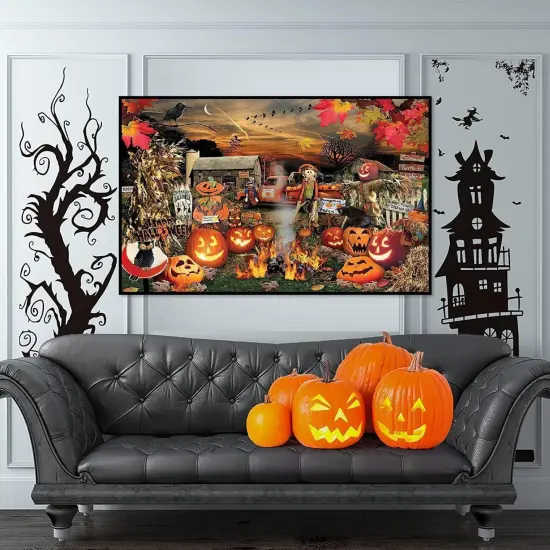 Halloween Diamond Painting Kits for Adults and Beginners, 5D Large Size-27.5 x 15inch {4}